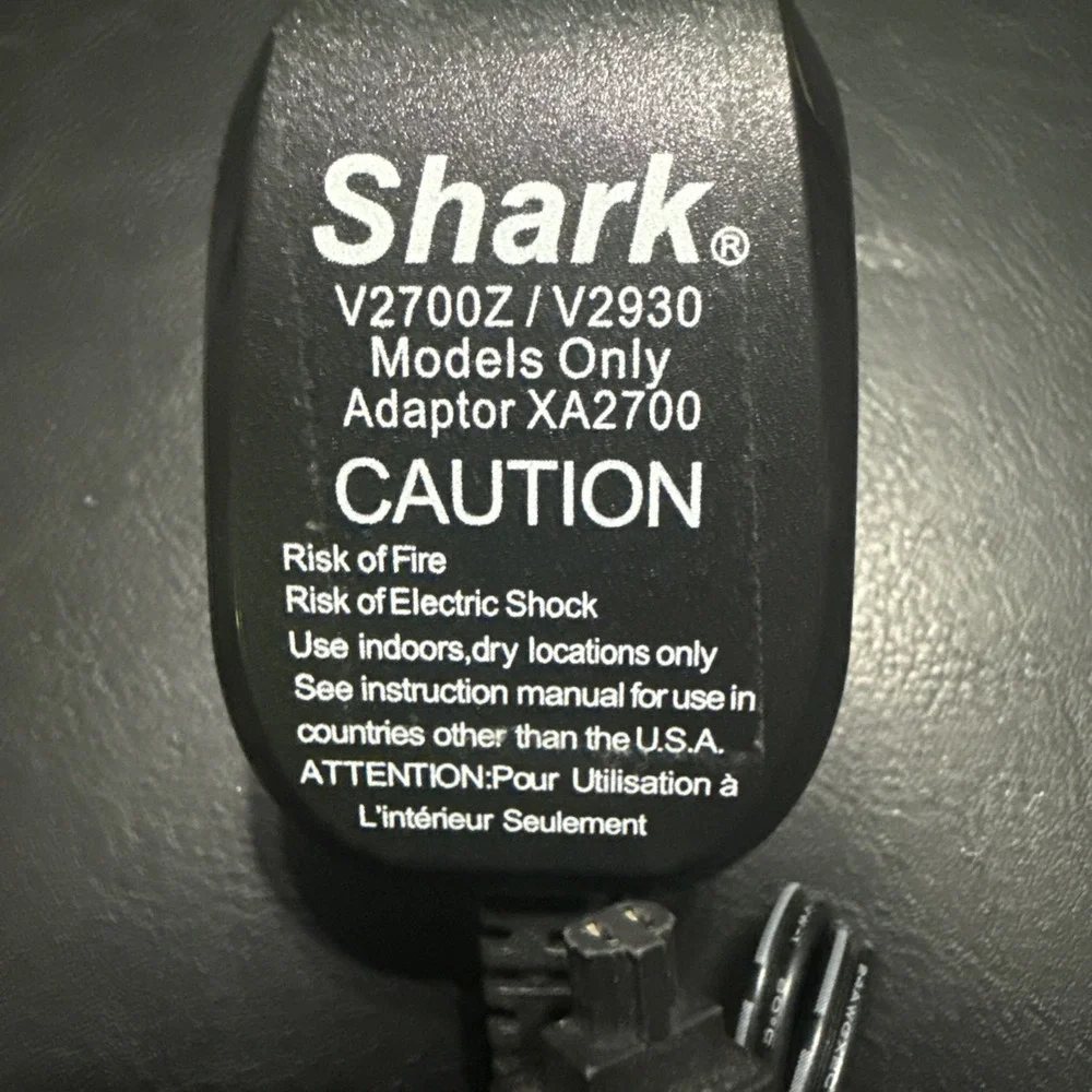 For Shark XA2700 V2700Z Floor Carpet Sweeper Charger Power Cord for Shark XA2700